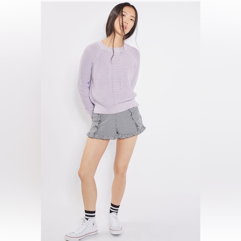 Topshop Chevron Rib Boxy Sweater - Picture 4 of 7